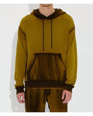 Cotton Citizen Brooklyn Wide Rib Sleeve Hoodie - Green