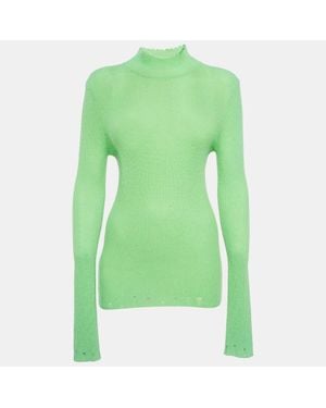 Les Rêveries Les Rêveries Acid Cashmere Turtleneck Sweater - Green