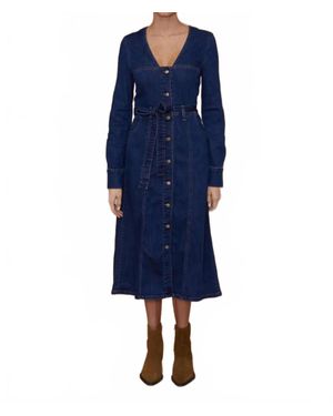 Le Jean Nina Midi Dress - Blue