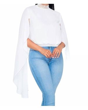 ILLord Couture Empress Chiffon Blouse - Blue