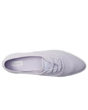 Keds Point Lace Up Lilac Canvas Wf67725 - Gray