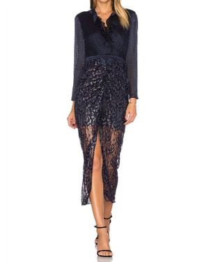 Saloni Yana Dress - Blue