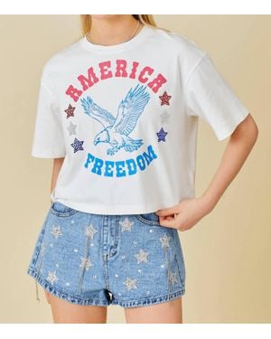 Main Strip Freedom Graphic Tee - Blue