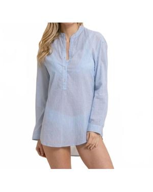 Southern Tide Wrenley Airy Cotton Tunic - Blue