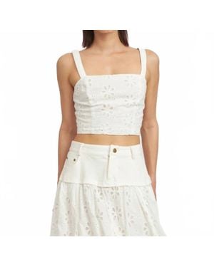 En Saison Adina Top - White