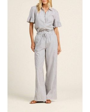 Trovata Vera Pant Stripe - White