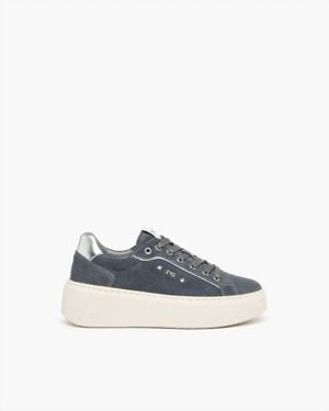 Nero Giardini Velour Sneakers - Blue