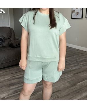 See And Be Seen Elle Soft Lounge Top - Green