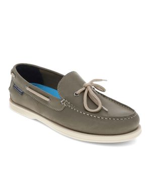 Dockers Darnell Leather Slip-On Boat Shoe - Gray