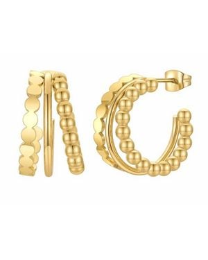 Katie Rae Collection Trinity Earring - Metallic