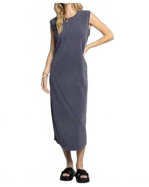 Thread & Supply Camille Midi Dress - Blue