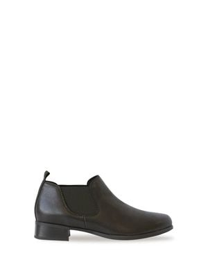 Munro Bedford Leather Bootie - Black