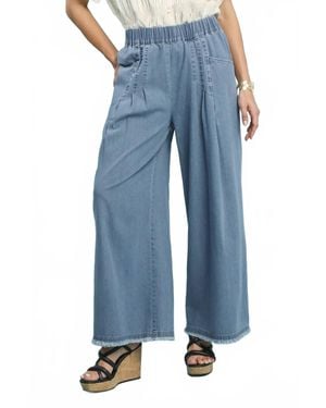 Umgee Stoned Washed Pant - Blue