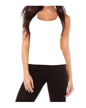 Angel Bra-Friendly Tank Top - White