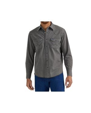 Wrangler Wash Denim Shirt - Gray