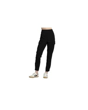 Apny Ponte Pull-On Cargo Pant - Black