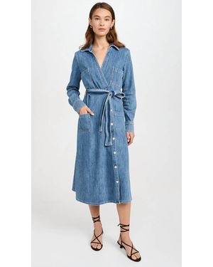 Le Jean Misty Midi Dress - Blue