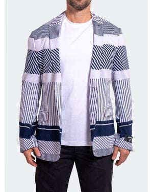 Maceoo Blazer Unconstructedknitted - Blue