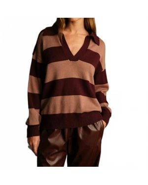 DELUC Nick Polo Sweater - Brown