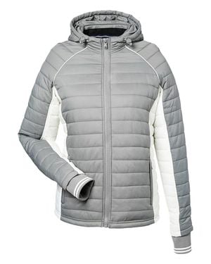 Nautica L Mile Hooded Puffer Jacket - Gray