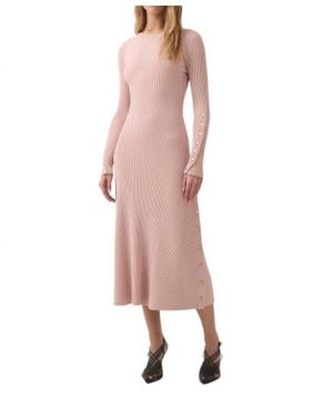 Aje. Lia Knit Midi Dress - Pink