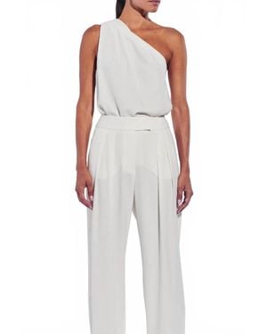 The Sei One Shoulder Pleat Top - Multicolor