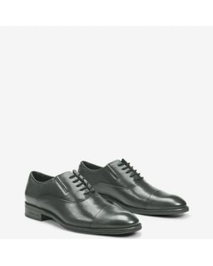 Kenneth Cole Tully Oxford Dark Cap Toe Dress Shoes Zogg3731 - Green