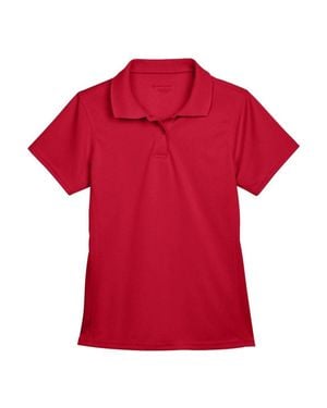Harriton Polyester Jersey Polo - Red