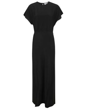 Matteau Bias Midi Fluid Tee Dress - Black