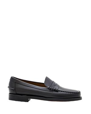 Sebago Classic Dan Polished Leather Penny Slip-On Loafers - Black