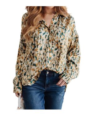 Jodifil In The Willows Button Up Blouse - Multicolor