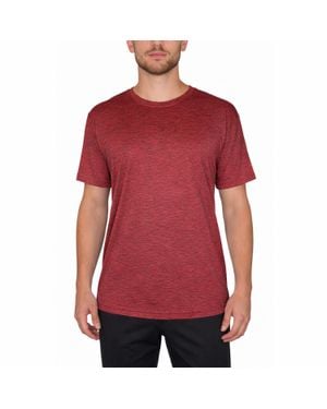 Galaxy By Harvic Galaxy Kick Start Gear Short Sleeve Moisture-Wicking Quick Dry Performance Crew Neck Tee - Red