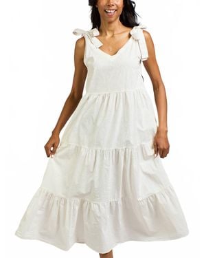 Mata Traders Lorelei Tiered Dress - White