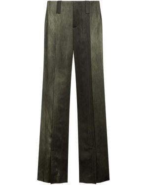 The Seafarer Maiorca Two-Tone Wide-Leg Pants - Green