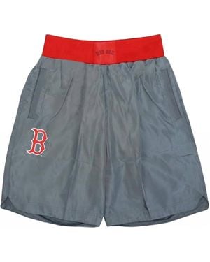 Mitchell & Ness Mlb Baseball Cooperstown Collection Insignia Boston Sox Shorts - Blue