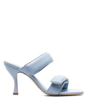 Gia Borghini Perni 03 New Leather Mules - Blue