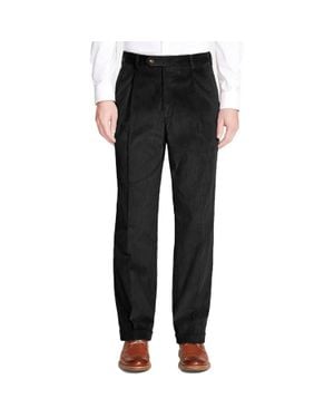 Berle 8 Wale Luxury Italian Corduroy Pant - Black