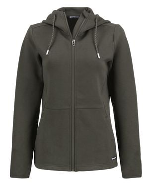 Cutter & Buck Roam Epic Comfort Recycled Full Zip Hooded Jacket - Gray