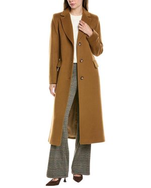 Fleurette Long Wool blend Coat in Black Lyst