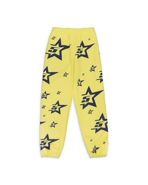 Sp5der 5Tar Aop Sweatpants - Yellow