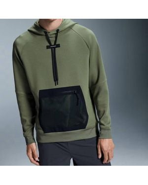 On Shoes Lg Sleeve Hoodie - Green