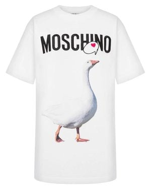 Moschino Classic Cotton T-Shirts And Polos Collection - White