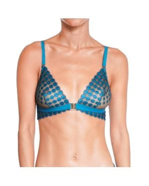 Huit Deco Dots Bralette - Blue