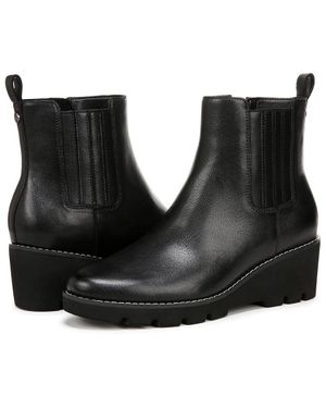 Vionic Aria J0734L1001 Boots Leather Ankle Booties Khd1549 - Black