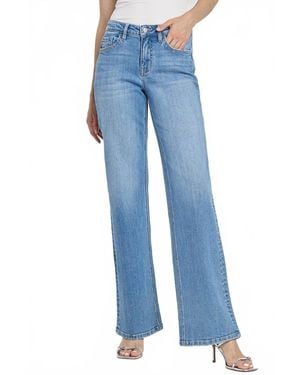 Flying Monkey 90's High Rise Vintage Flare Jeans - Blue