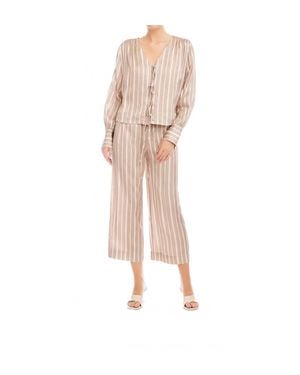 Fifteen Twenty Kayla Bow Detail Blouse - Natural