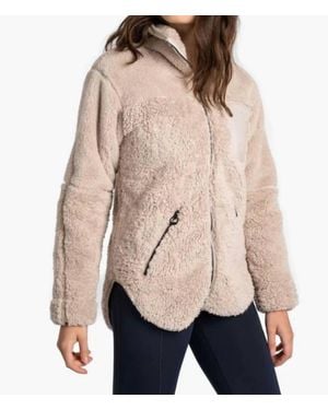 Lolë Yana Full Zip Fleece Cardigan - Natural