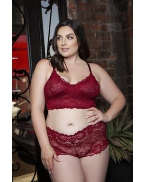 TRUEDAMES Cindy Lace Cami Set - Multicolor