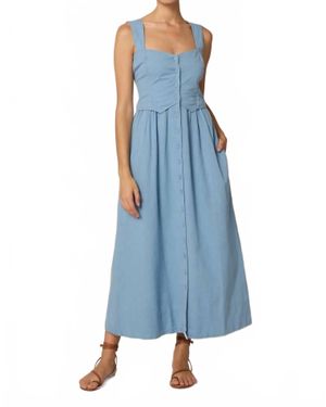 Cleobella Esther Ankle Dress - Blue