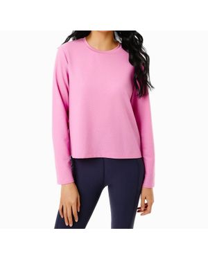Addison Bay Active Mesh Walnut Long Sleeve Tee - Pink